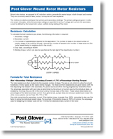 Wound Rotor Motor Resistors