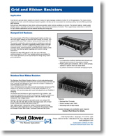 Grid and Ribbon Resistors